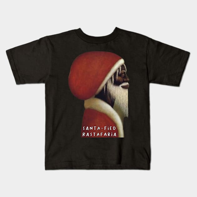 Santa-Fied Rastafaria Father Christmas Kids T-Shirt by Afroditees